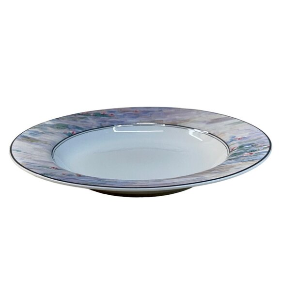2 Mikasa Maxima CAK01 Monet Flat Rimmed Soup Bowls 9" - Picture 2 of 6
